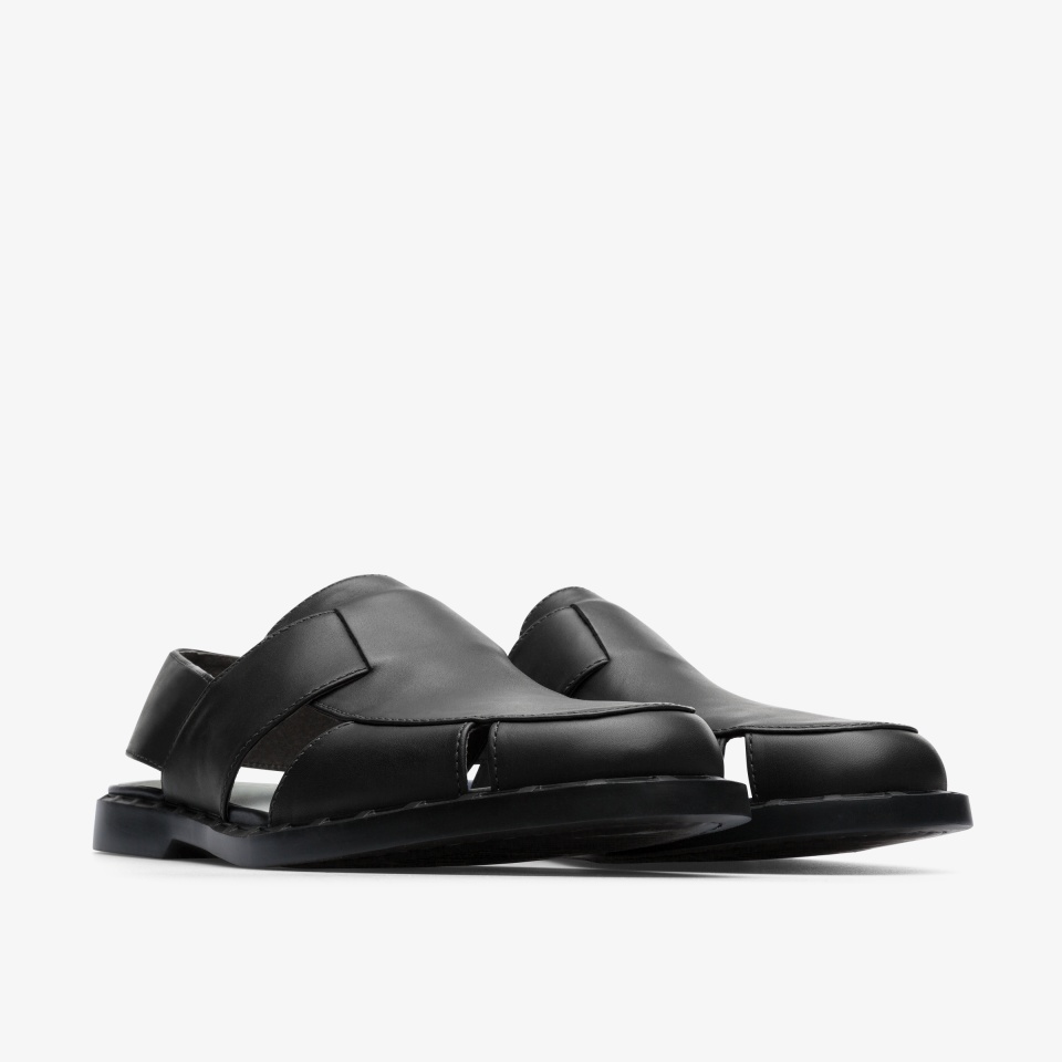 Sandalias Camper Twins Hombre - Negras | Camper Online + 4567VKTAB